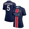 Paris Saint-Germain Marquinhos #5 Hjemmedrakt Kvinner 2024-25 Kortermet